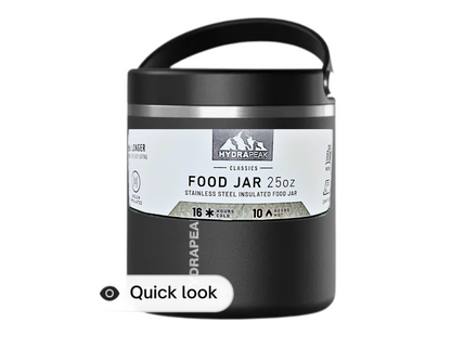 25 Oz. Double Wall Vacuum Insulated Food Container Jar | Hot or Cold Foods - Color: Mauve