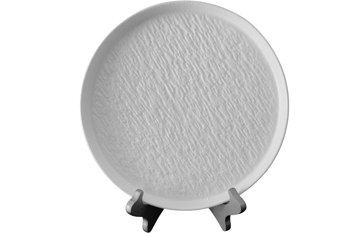 Hammered Ceramic Dinner Plate – 10 Inch
