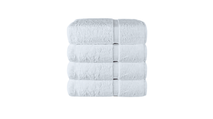 Basics Soft Bath Towels Set , Absorbent Fade, Resistant 100% Cotton Washcloths. Perfect To Use For: Face towels, Fingertip towels, Body. Color: White