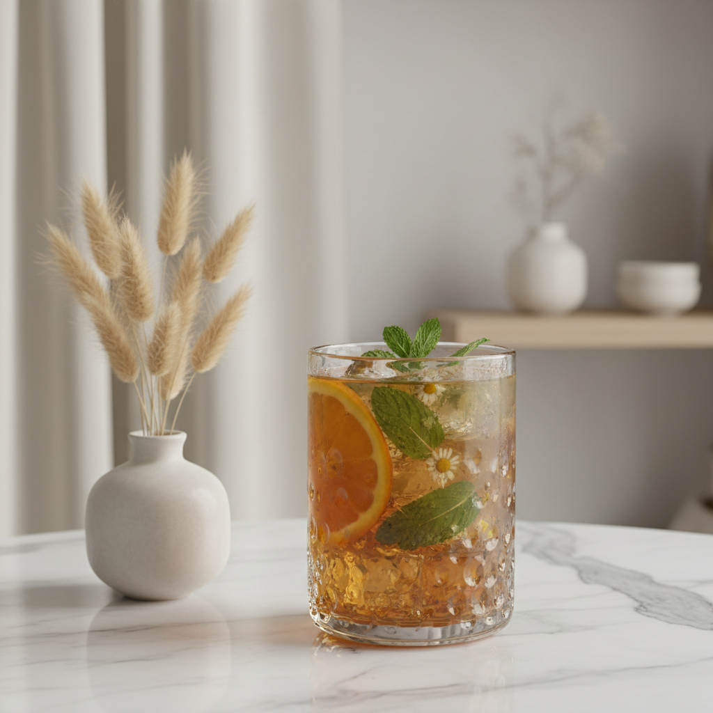 Amber Glass Spa Marble