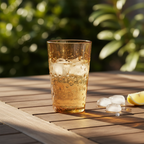 Amber Tall Glass Outdoor