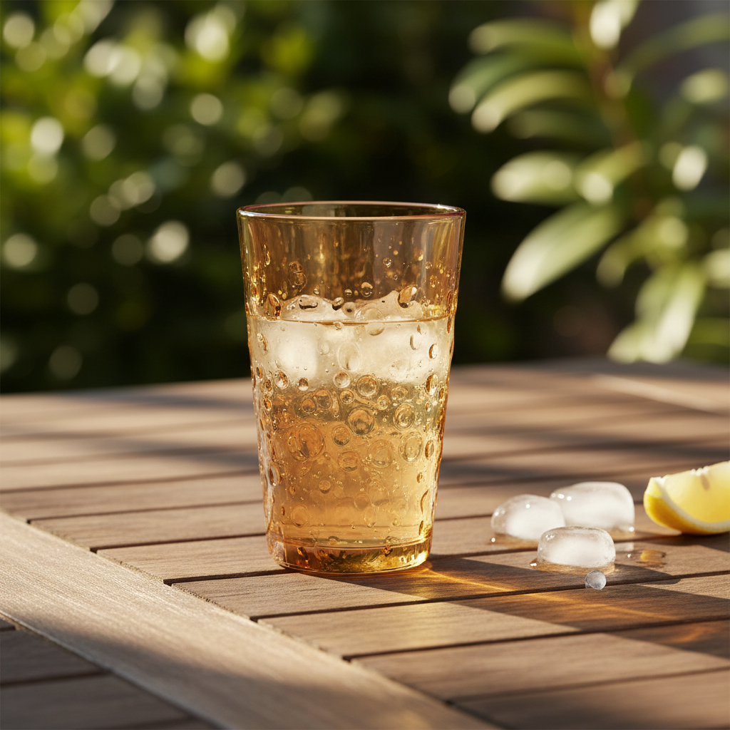 Amber Tall Glass Outdoor