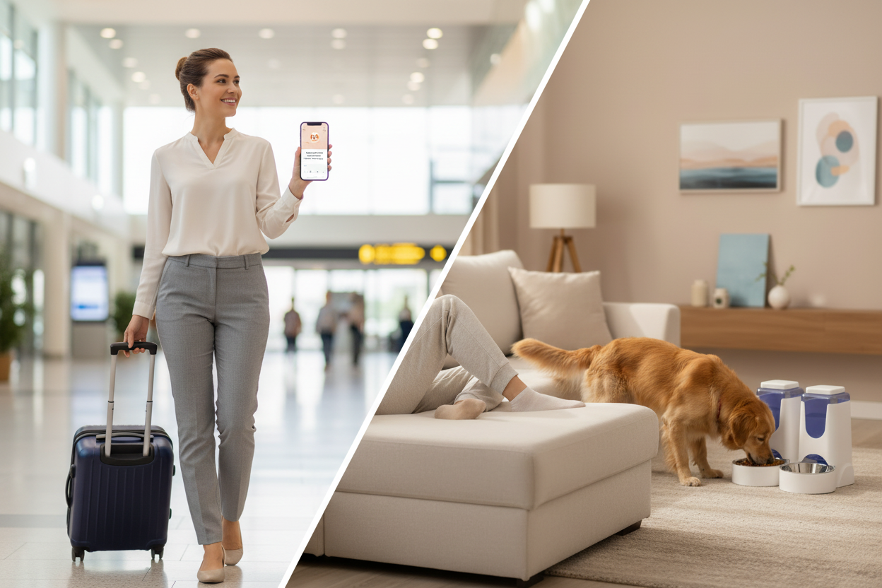 Automatic Pet Feeder - Traveling