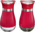 MITBAK Elegant Salt & Pepper Shakers with Glass Bottom