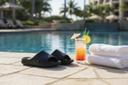 Black Slides Poolside
