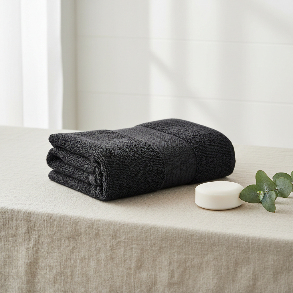 Black Turkish Cotton Bath Towels – Google Minimal Lifestyle