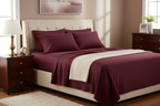 Burgundy Sheet Set Full Bed