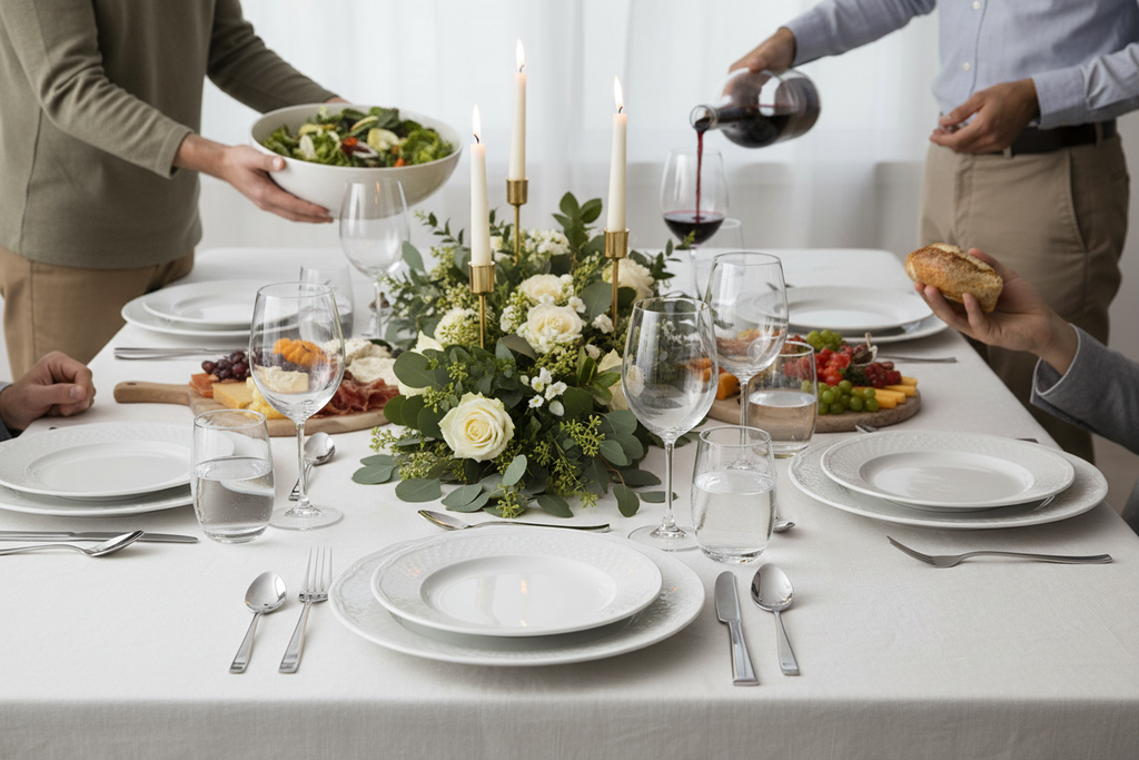 Chisel Flatware - Table Setting & Hosting Scene
