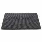 Dark Grey Bath Rug Clean Background
