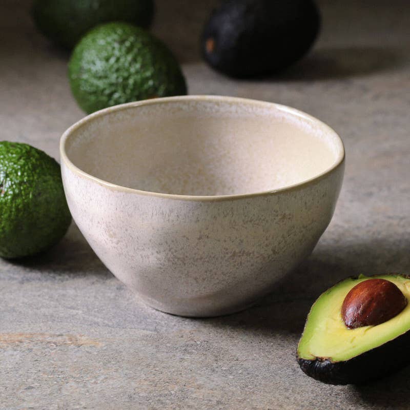 Organic Latte Stoneware Bowl 
