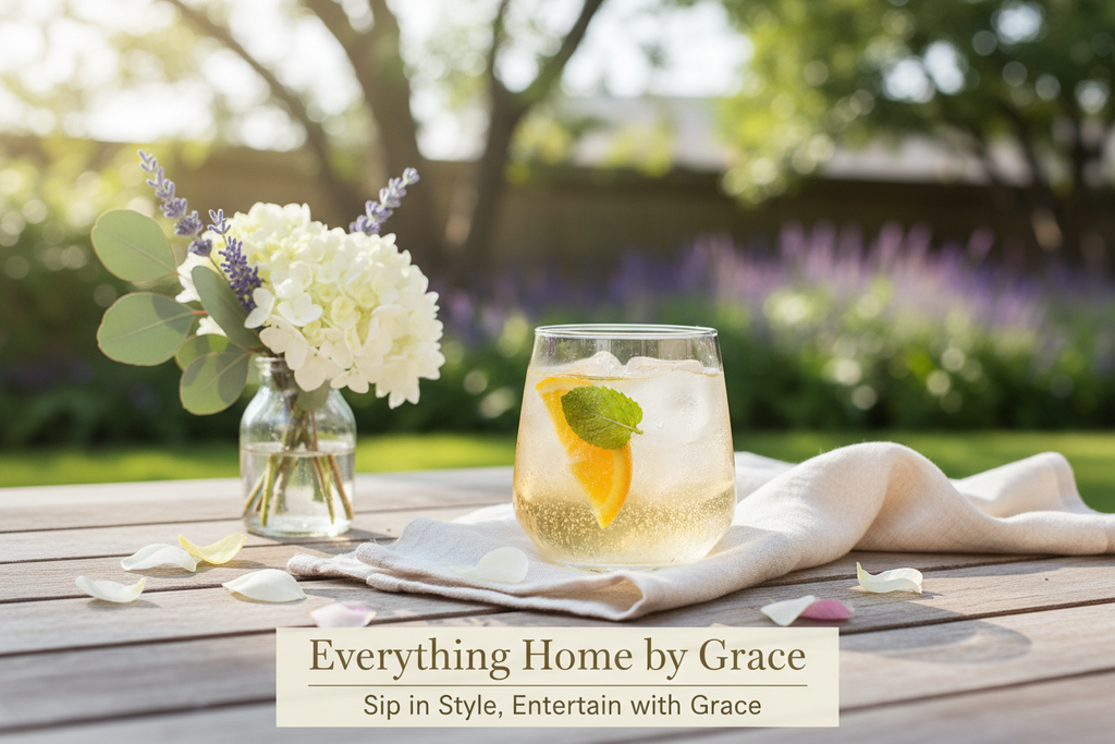 Glass Tumbler - Outdoor Patio with Branding