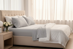 Light Grey King Sheet Set - Bedroom Lifestyle