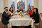 Lenox Laurel Leaf Tablecloth - Dinner Party with Guests