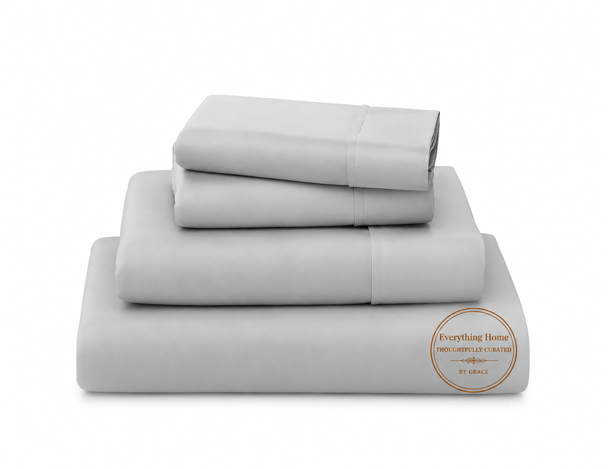 Bamboo Sheet Set | 4-Piece | King | Light Grey