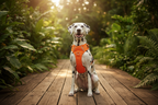 No-Choke Dog Harness - Sitting Dog