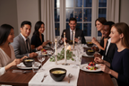 Silver Stone Bowl - Indoor Dinner Party