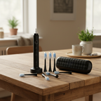 Sonic Toothbrush on Rustic Wood