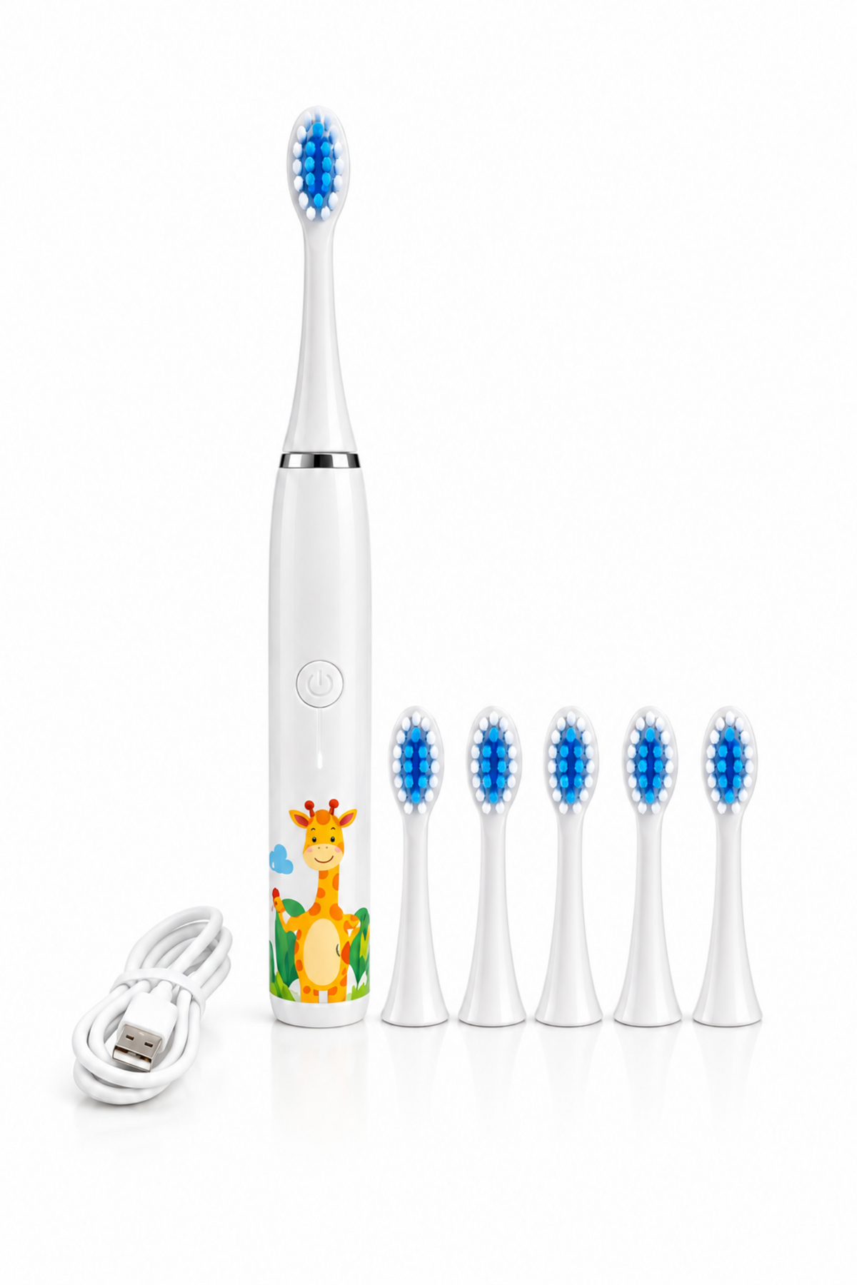Kids' Sonic Electric 6 Replacement Head Toothbrush | Premium DuPont Bristles