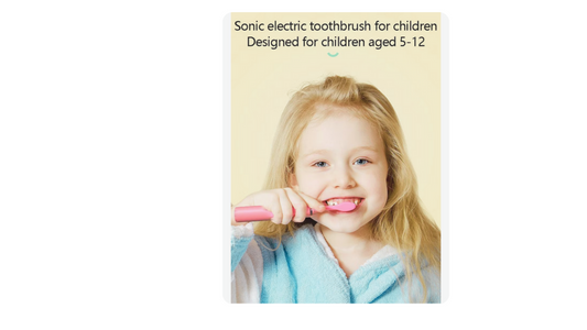 Electric Kids Toothbrush | Rotation / Vibrating Cartoon Character, Soft Bristles | USB Charging Powered Tooth Brush for Children. Oral Teeth, Gum Care. Color: Pink