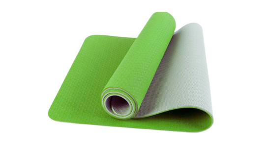 Yoga Mat Wide Non-Slip Fitness Pad, 6mm thickness, Made from TPE foam, Eco Friendly, Fitness, Exercise or Pilates Mat with Carrying Strap, For Women, Men: Size: 24" x 72" Color: Green